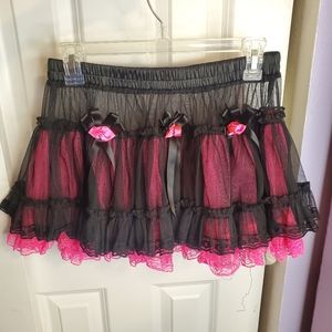 Black Pink Petticoat